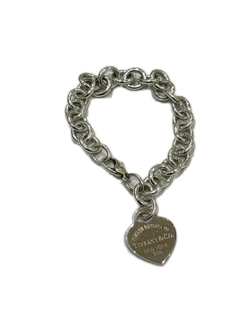 Tiffany & Co Return to Tiffany Heart Tag BL Bracelet 925 Sterling Silver